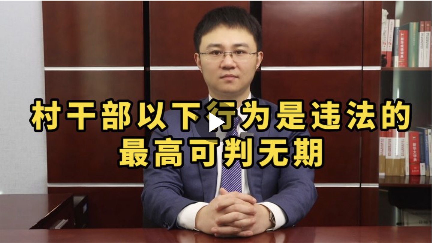 村干部以下行为是违法的最高可判无期