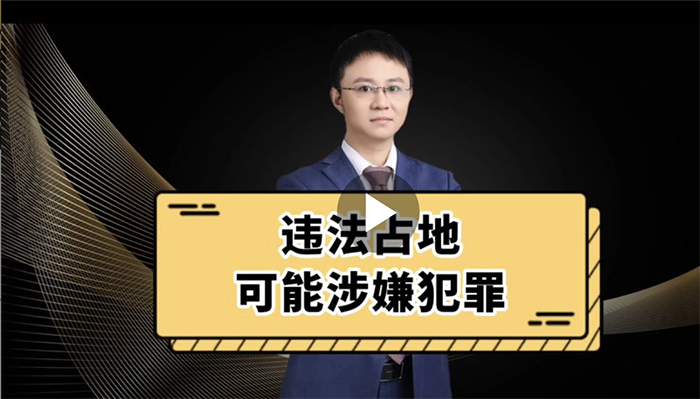 违法占地可能涉嫌犯罪