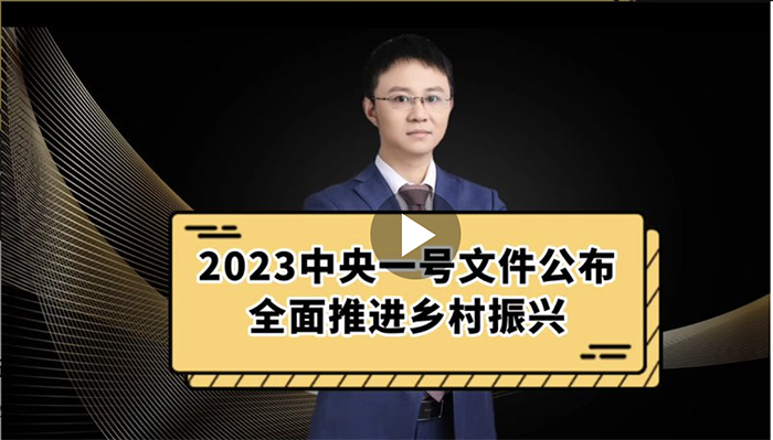 2023年中央一号文件公布，全面推进乡村振兴