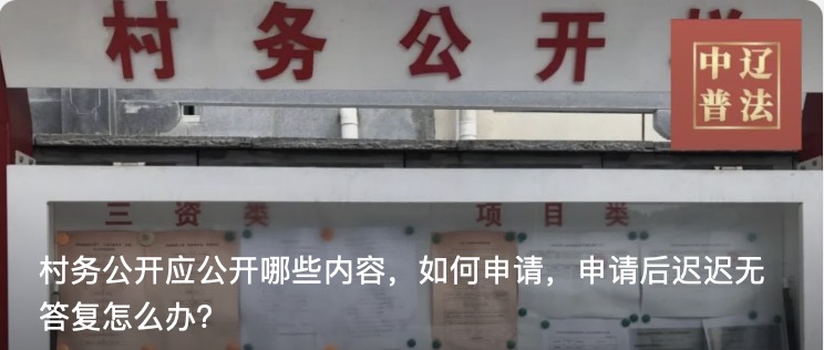 村务公开应公开哪些内容，如何申请，申请后迟迟无答复怎么办？